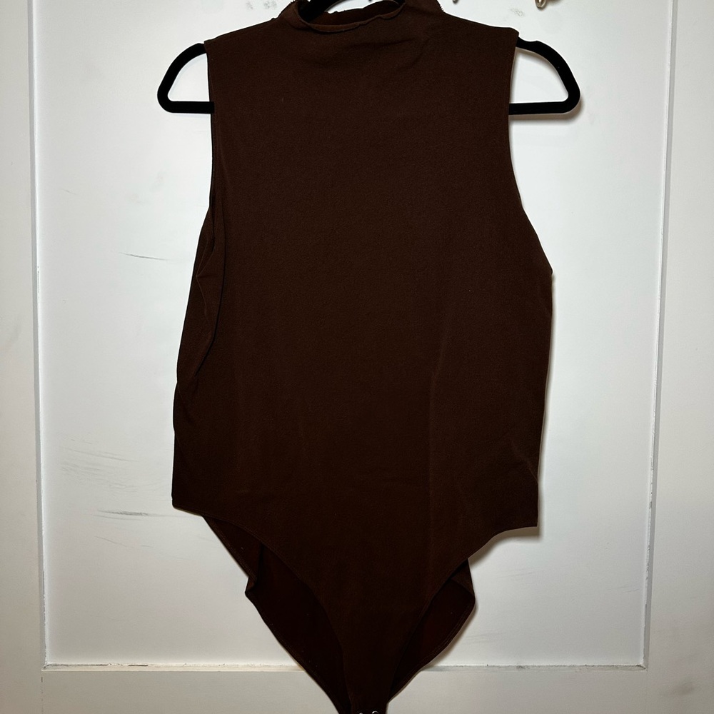 Fabletics Sleeveless Brown Bodysuit